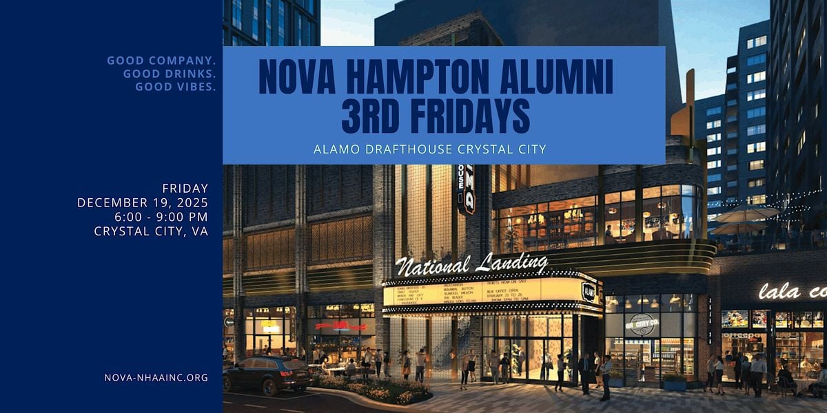 NOVA Hampton Alumni 3rd Fridays, 19 December | Event in Arlington | AllEvents