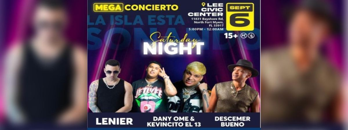 Descemer Bueno, Lenier, Dany Ome y Kevincito, 6 September | Event in North Fort Myers | AllEvents