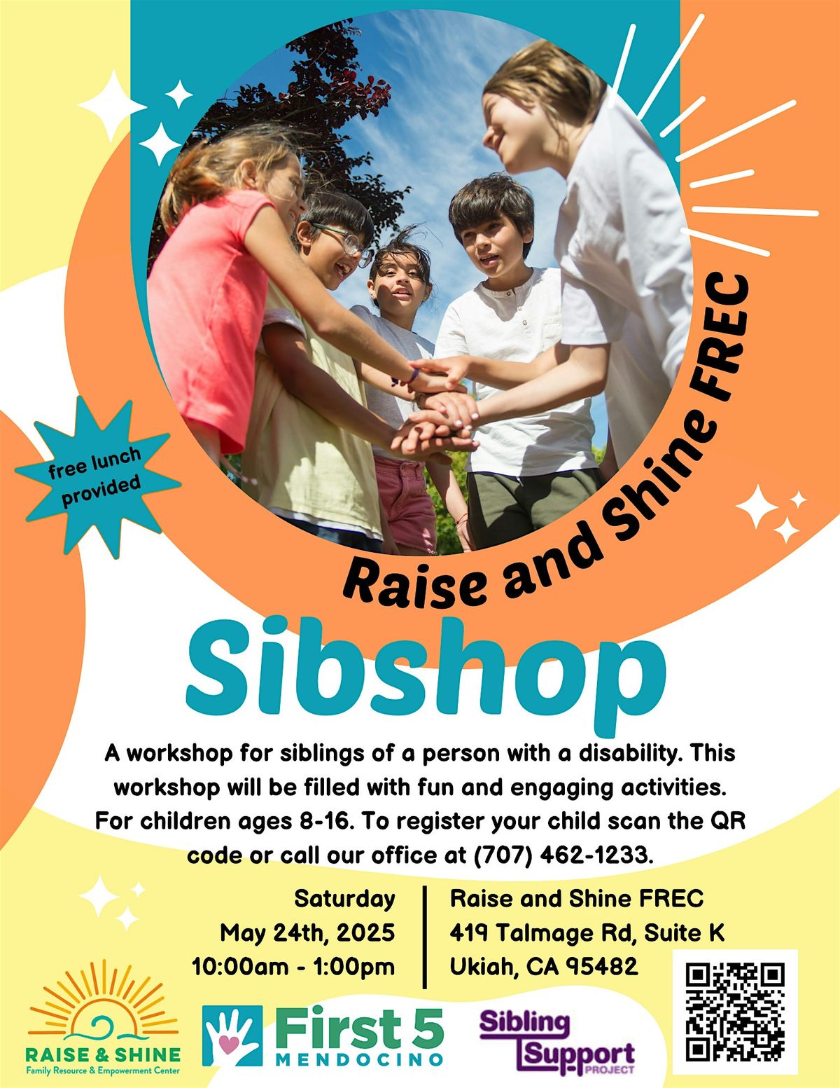 Raise and Shine FREC Sibshop, 24 May | Event in Ukiah | AllEvents