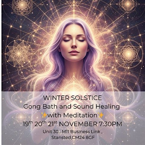 WINTER SOLSTICE- Sound Bath and Meditation 19TH  DEC  7:30, 19 December | Event in Stansted | AllEvents