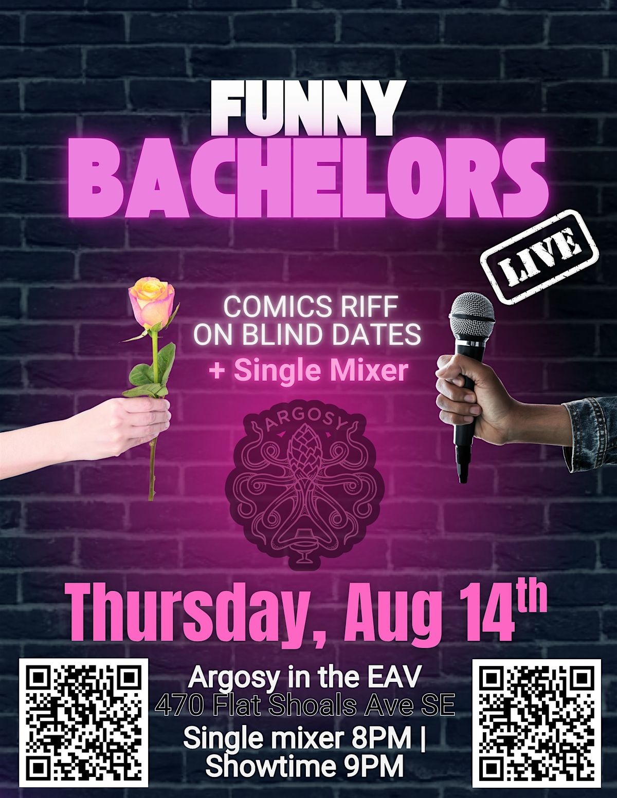 ATL Funny Bachelors: Blind Dating while Comedians Crash It, 14 August | Event in Atlanta | AllEvents
