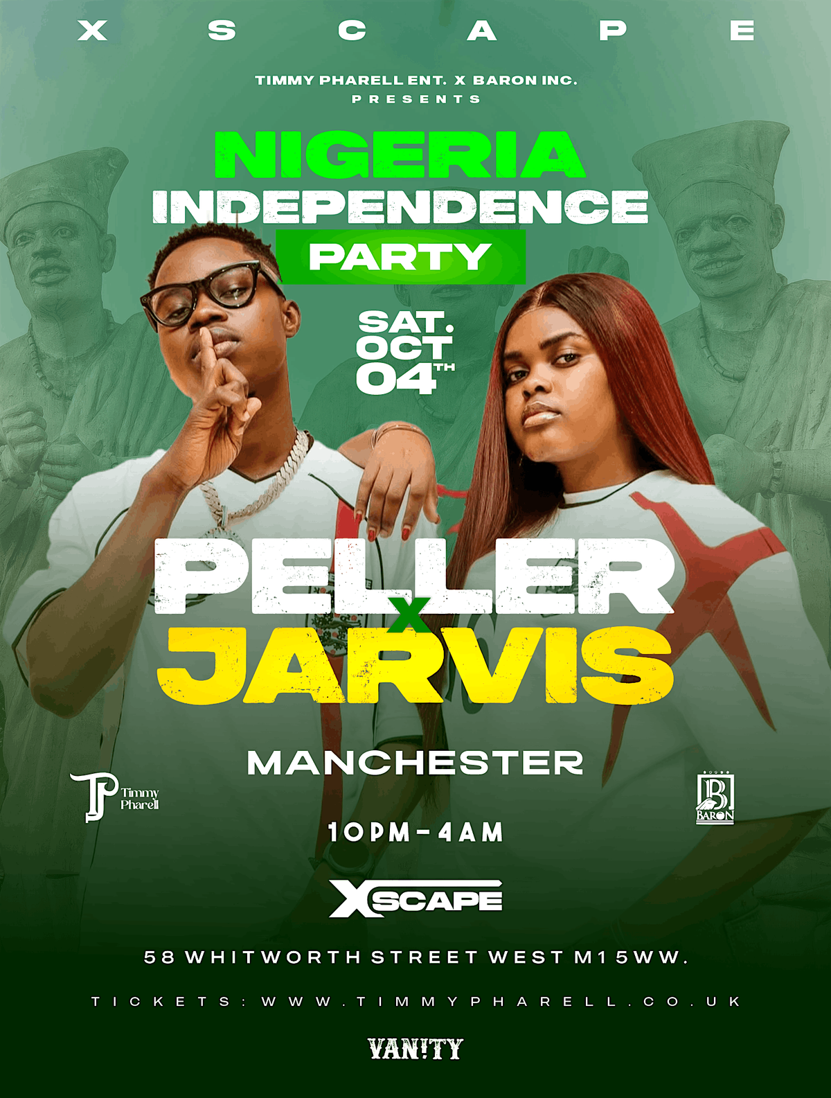Nigeria Independence Party - Peller x Jarvis Live @Xscape, 4 October | Event in Manchester | AllEvents