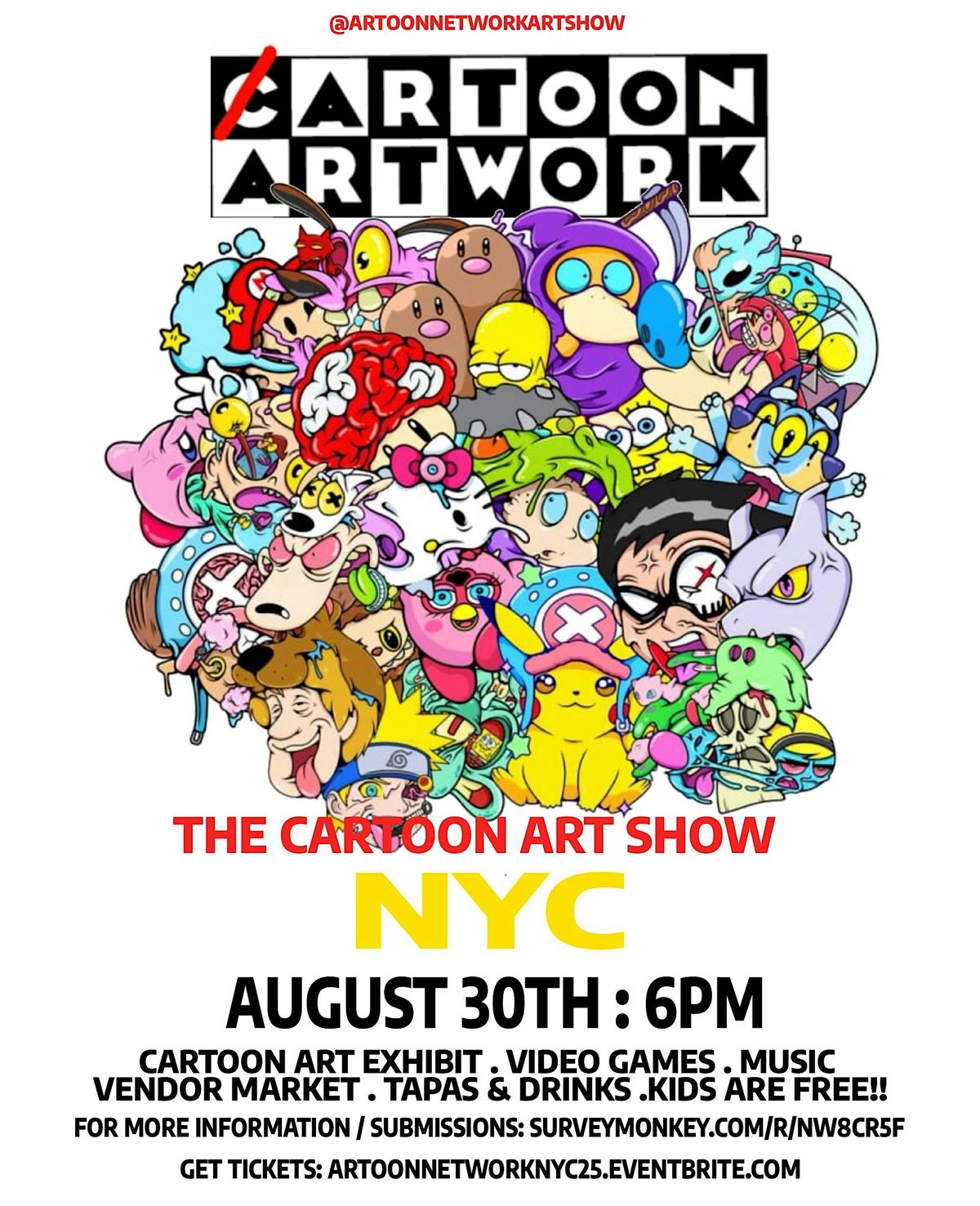 ARTOON NETWORK : The Cartoon Art Show : NYC, 30 August | Event in New York City | AllEvents