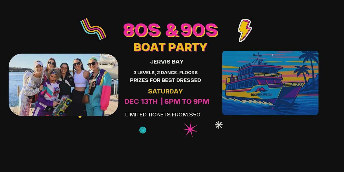 80s & 90s Boat Party, 13 December | Event in Huskisson | AllEvents