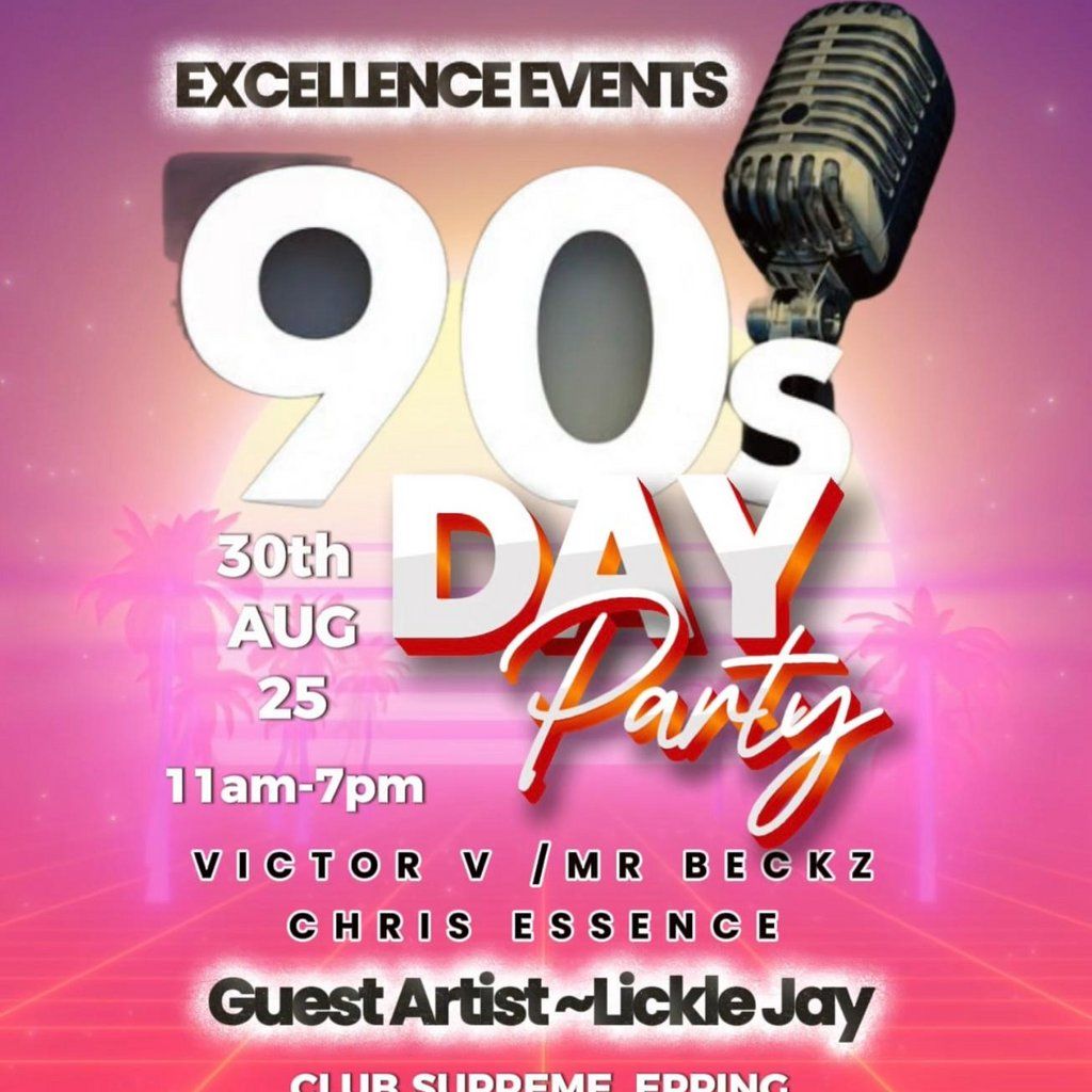 90s Day Party, 30 August | Event in Harlow | AllEvents