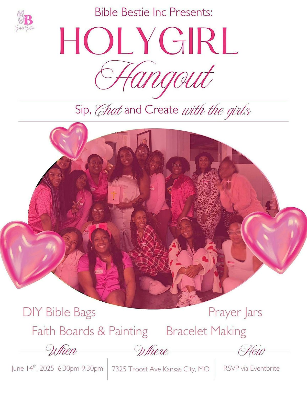 Bible Bestie: Holy Girl Hangout – Sip, Chat & Create, 14 June | Event in Kansas City | AllEvents