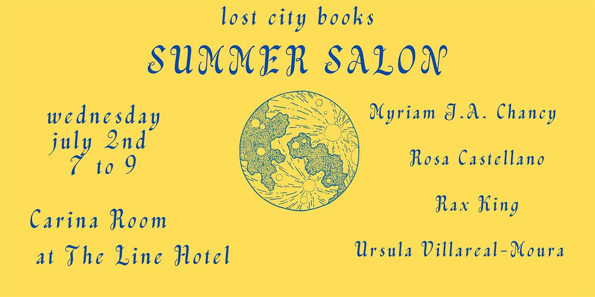 Lost City Books Summer Salon, 2 July | Event in Washington | AllEvents