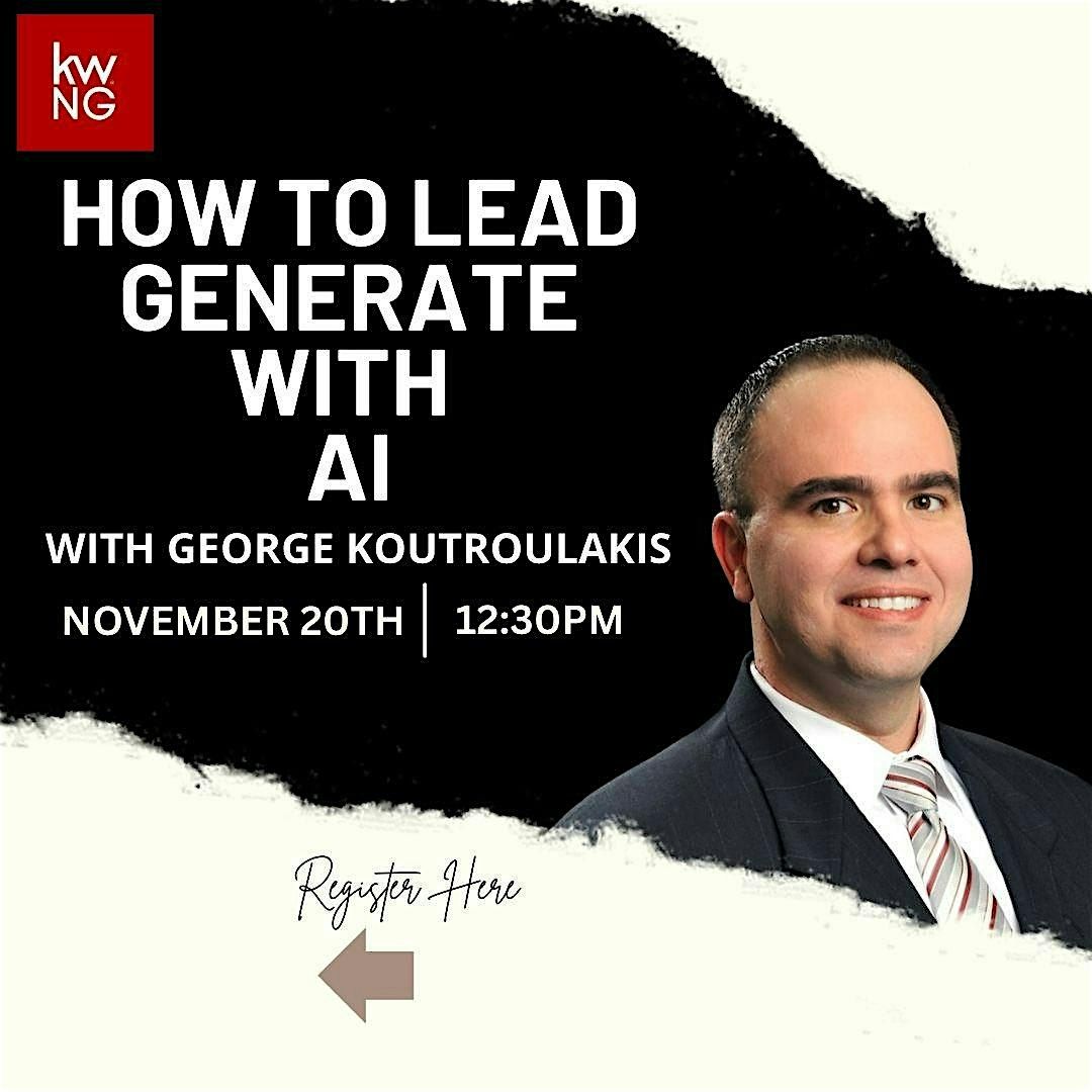 How to Lead Generate with AI with George Koutroulakis, 20 November | Event in Buford | AllEvents