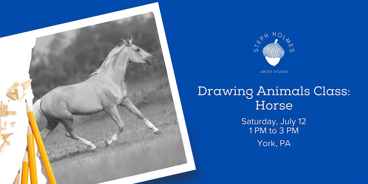 Drawing Animals Class: Horse, 12 July | Event in York | AllEvents