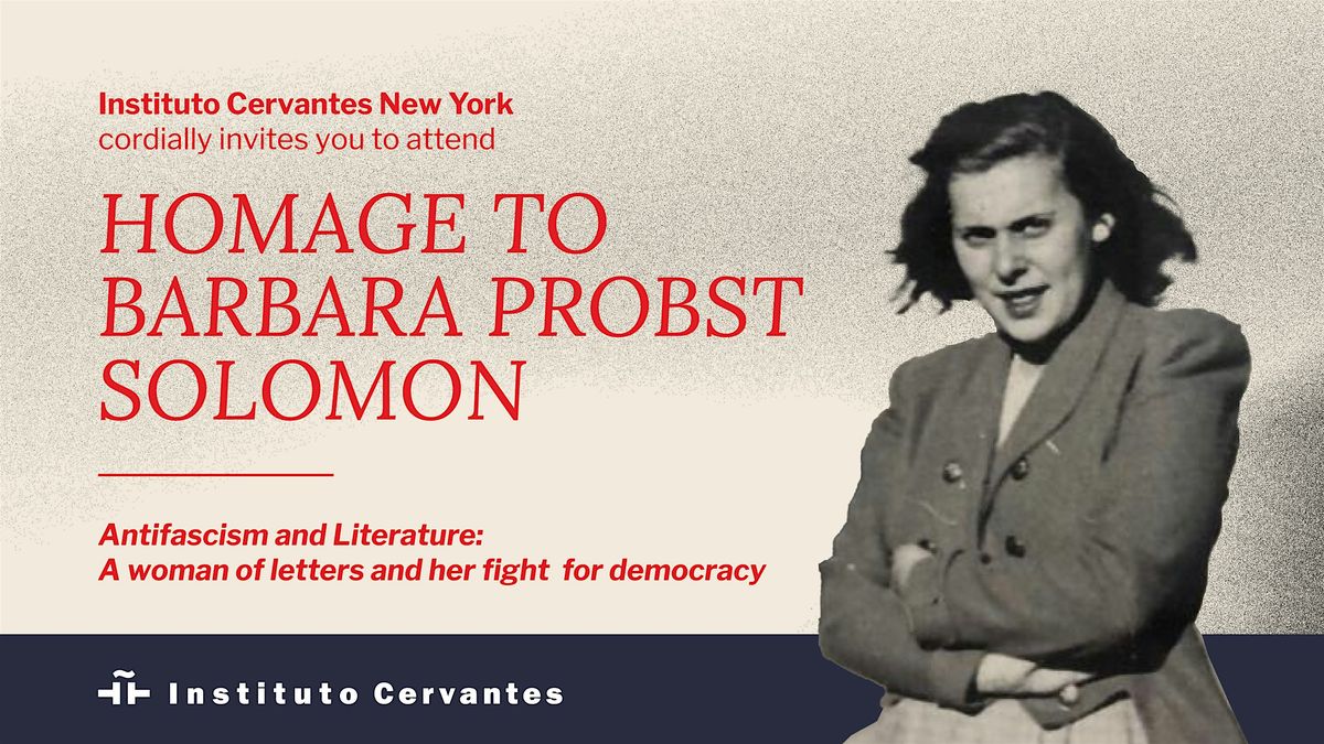 Homage to Barbara Probst Solomon, 9 September | Event in New York | AllEvents