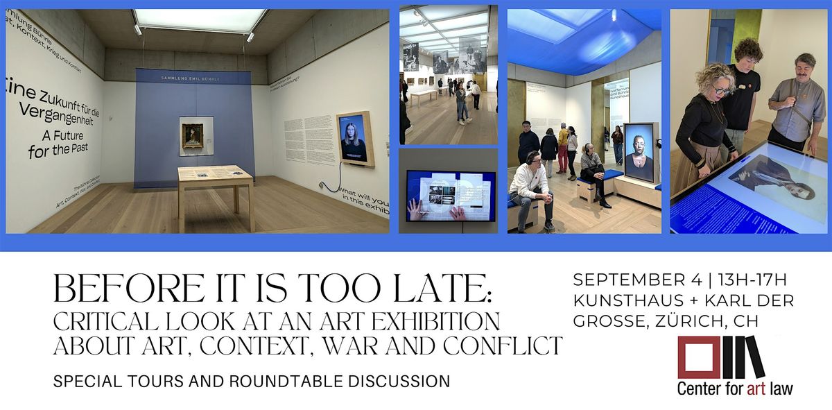 Before it is Too Late: Critical Look at "The Future for the Past", 4 September | Event in Zürich