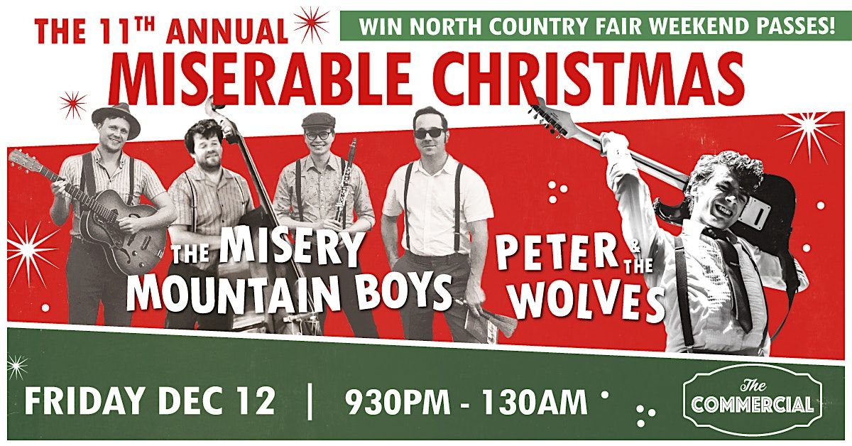 A MISERABLE CHRISTMAS FEAT. THE MISERY MOUNTAIN BOYS W/ PETER & THE WOLVES, 12 December | Event in Edmonton