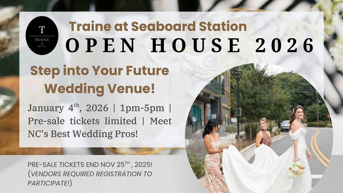 TRAINE at Seaboard Station 2026 Open House, 4 January | Event in Raleigh | AllEvents