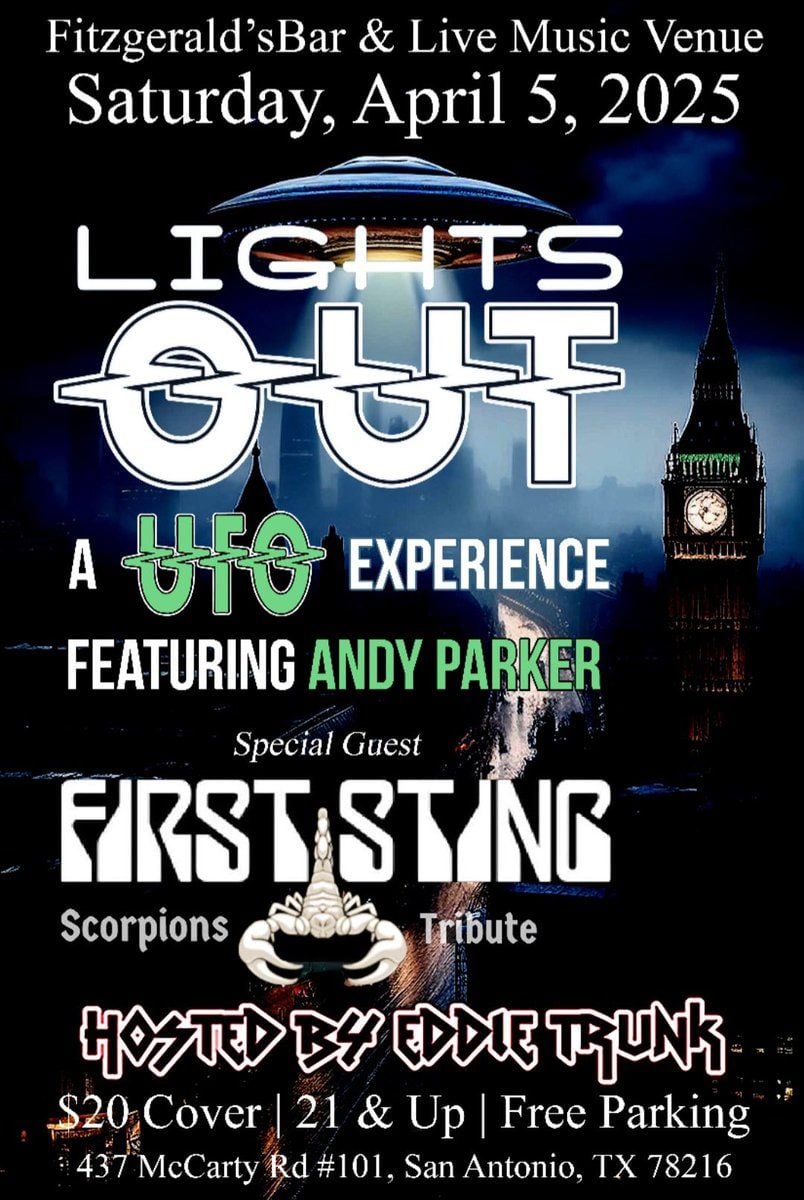 Lights Out - A UFO Experience ft. Andy Parker, 13 December | Event in Houston | AllEvents