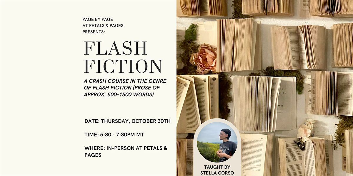 Flash Fiction - Page by Page, 30 October | Event in Denver | AllEvents