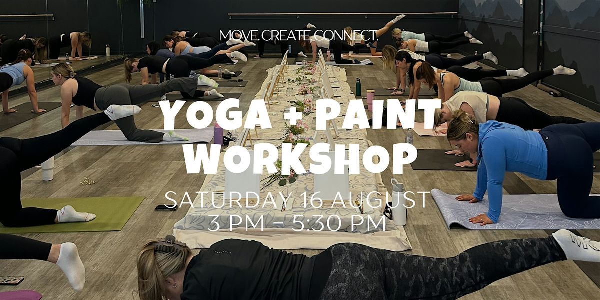 Yoga and Paint Workshop with Amy and Molly, 16 August | Event in Trigg | AllEvents