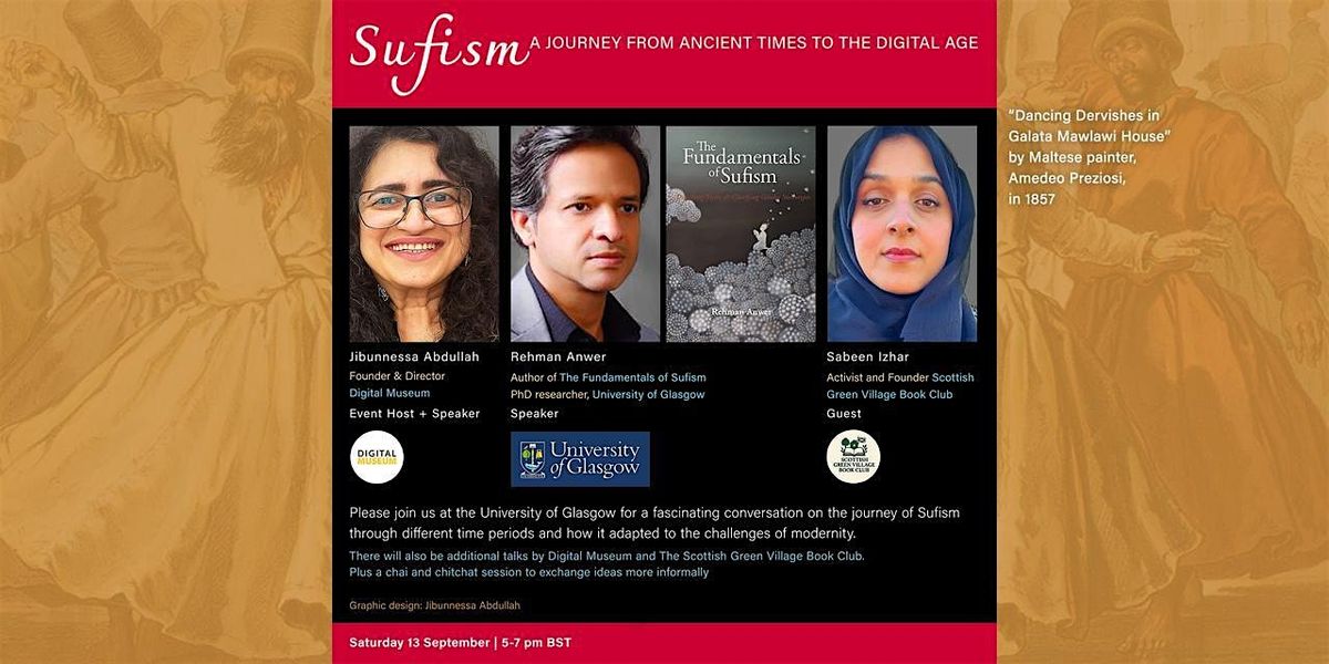Sufism: A Journey from Ancient Times to the Digital Age, 13 September | Event in Glasgow | AllEvents