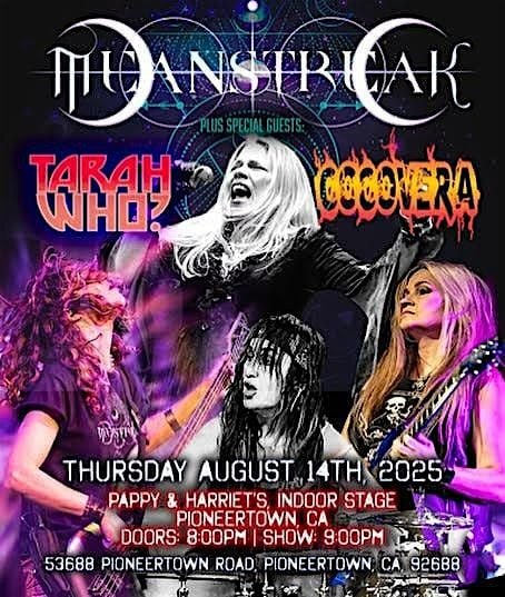 Coco Vera, Tarah Who?, Meanstreak, 14 August | Event in Pioneertown | AllEvents
