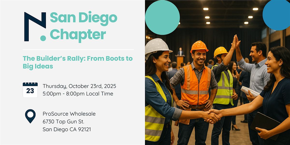 The Builder’s Rally: From Boots to Big Ideas, 23 October | Event in San Diego | AllEvents