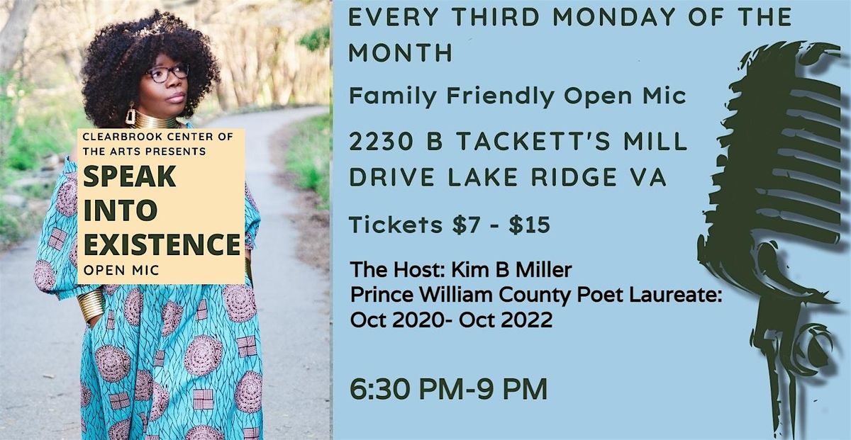 Speak Into Existence Open Mic (Dec 2025), 15 December | Event in Lake Ridge | AllEvents