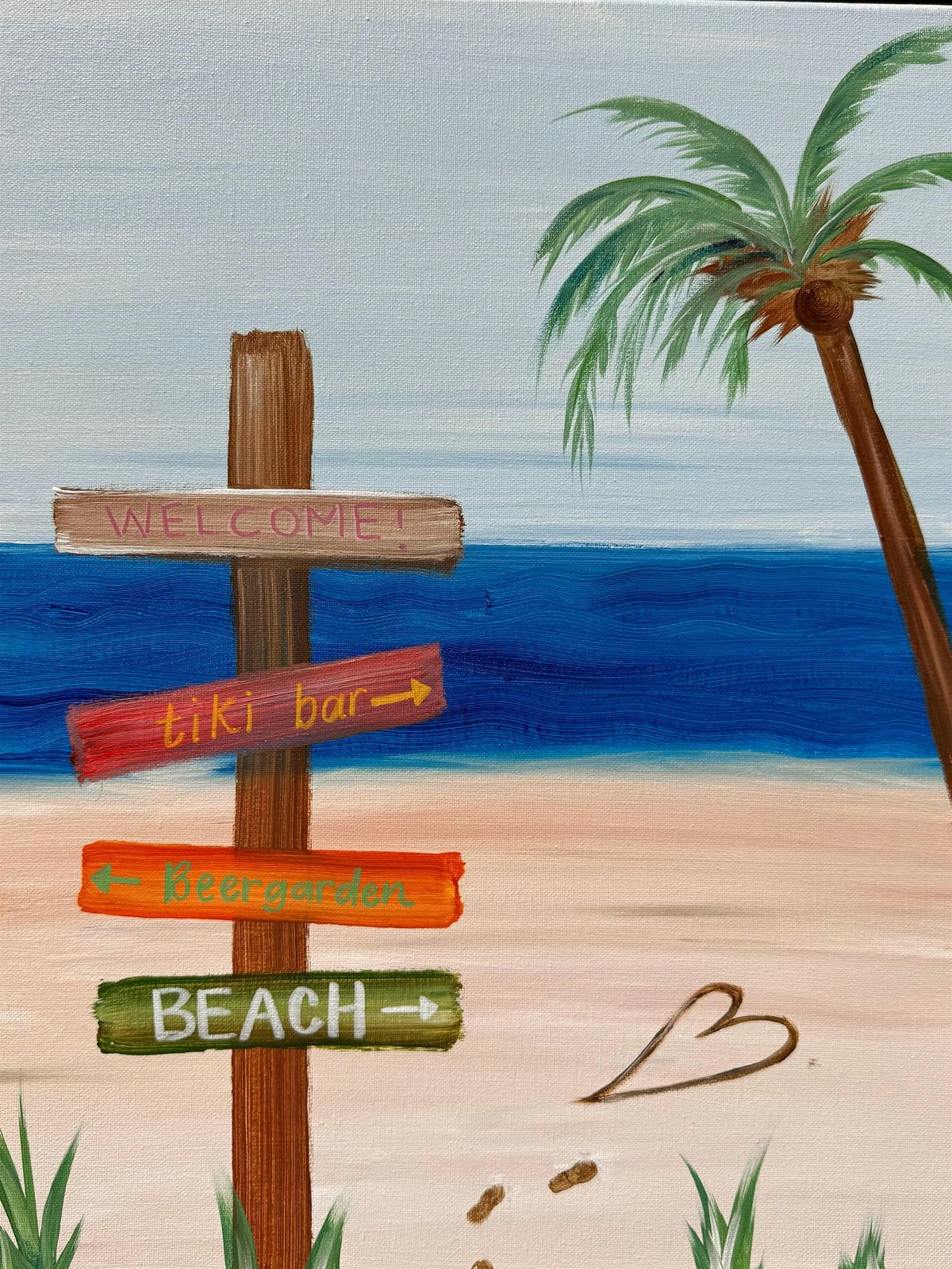 Beach Bash Paint & Sip at Beergarden!, 27 July | Event in Eugene | AllEvents