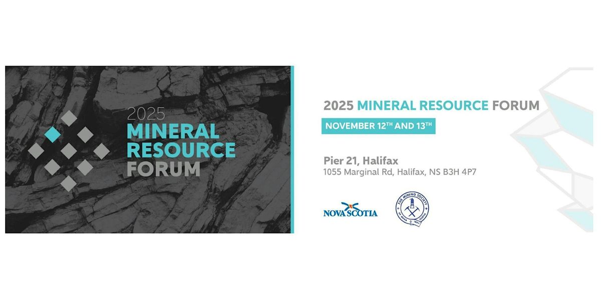 Nova Scotia Mineral Resource Forum, 12 November | Event in Halifax | AllEvents