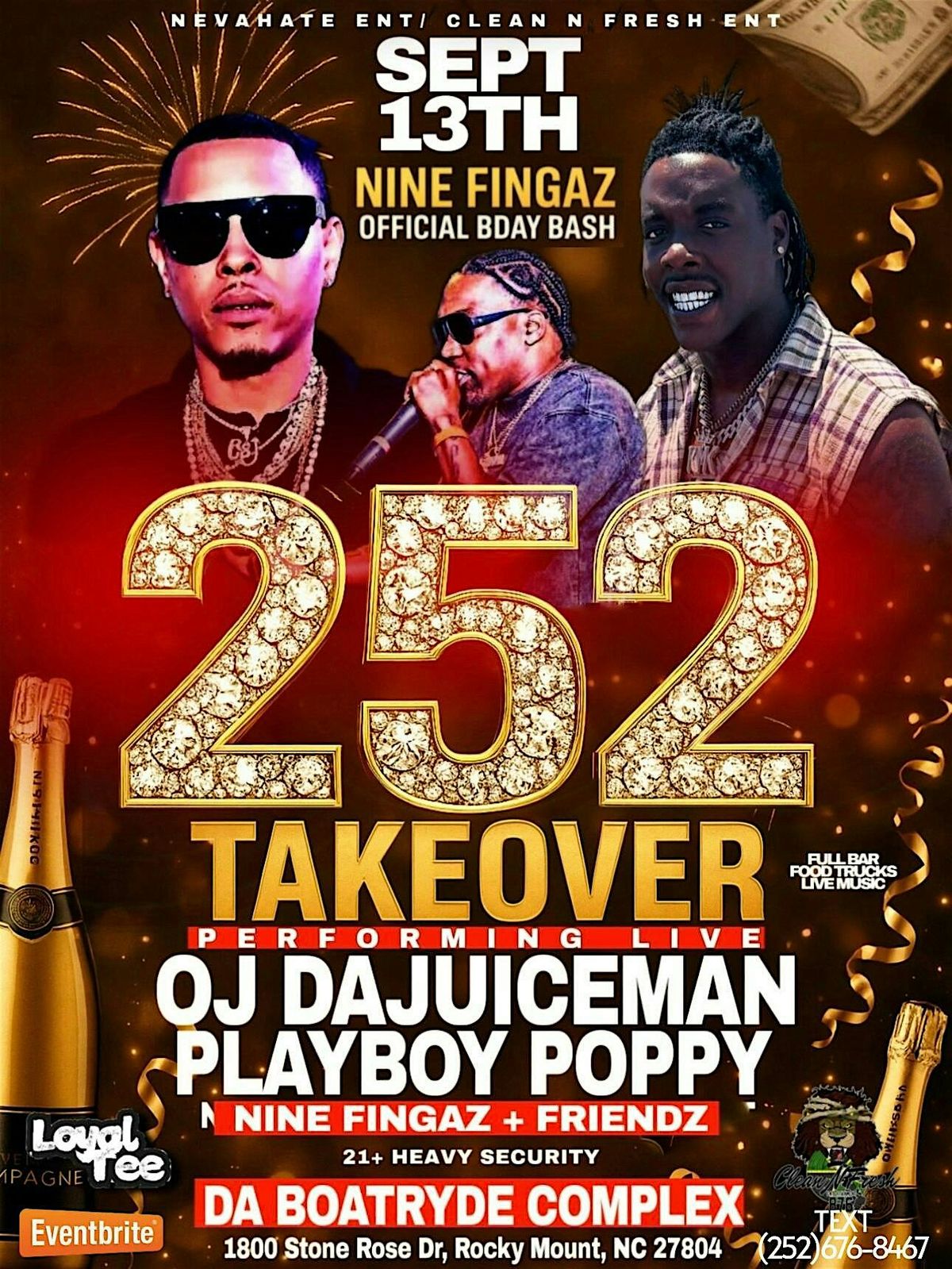 OJ DA JUICEMAN, NINE FINGAZ N FRIENDS LIVE!!!, 13 September | Event in Rocky Mount | AllEvents