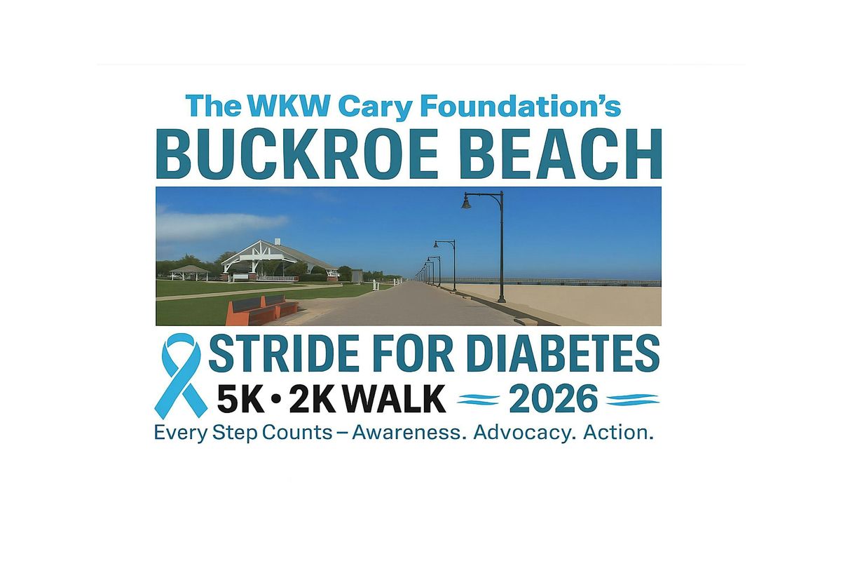 Buckroe Beach Stride for Diabetes 2026 – 5K & 2K Walk, 26 April | Event in Hampton | AllEvents