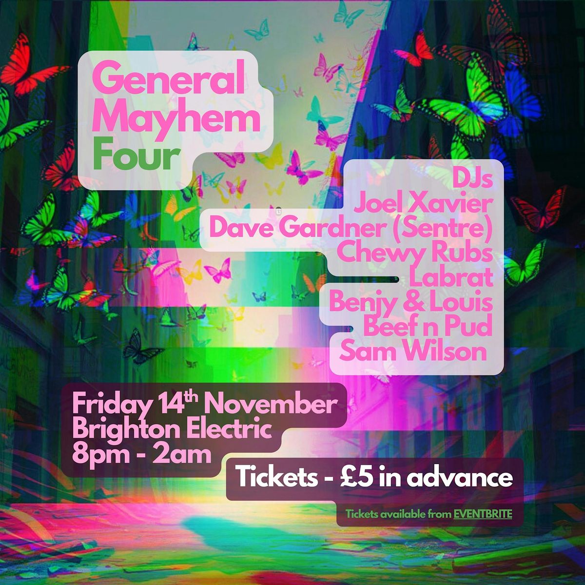 General Mayhem Four, 14 November | Event in Brighton and Hove | AllEvents