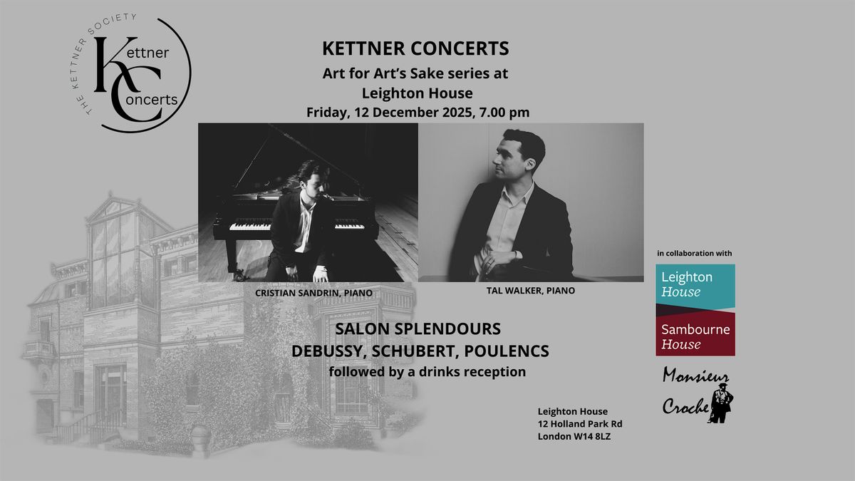 Art for Art's Sake | Kettner Concerts at Leighton House | Salon Splendours, 12 December | Event in London