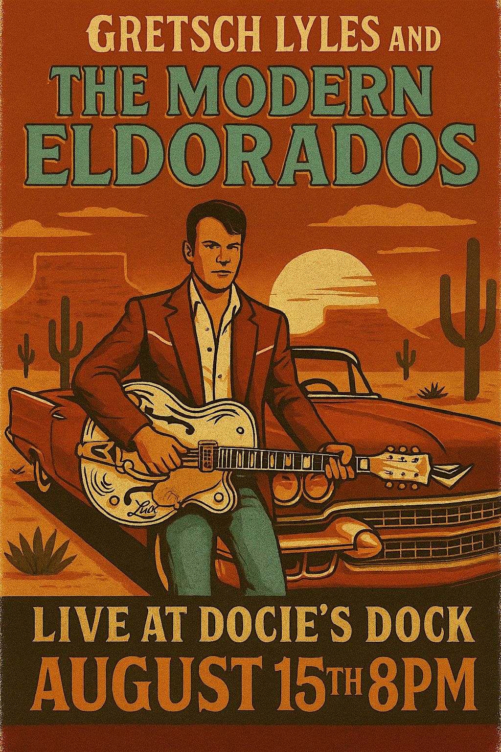 Gretsch Lyles And The Modern Eldorados  @ Docie's Dock Ft. Walton Beach, FL, 15 August | Event in Fort Walton Beach