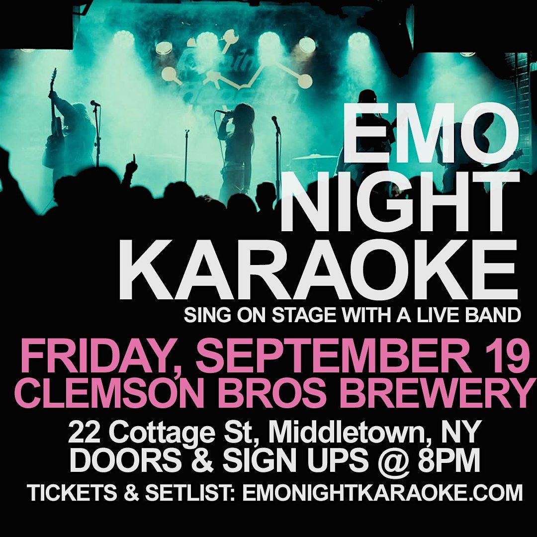 Emo Night Karaoke Middletown 9/19, 19 September | Event in Middletown | AllEvents