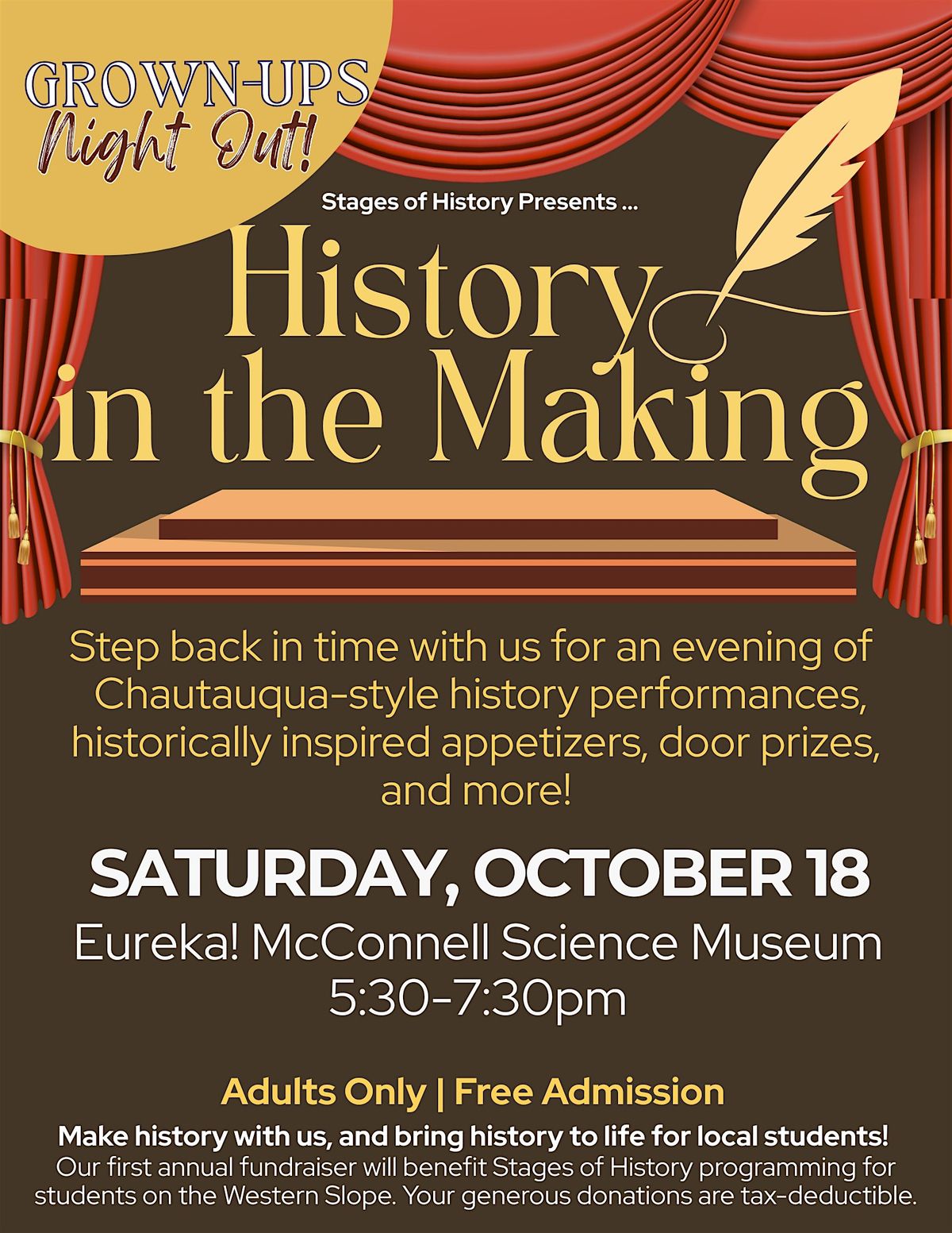 History in the Making Gala Fundraiser, 18 October | Event in Grand Junction | AllEvents