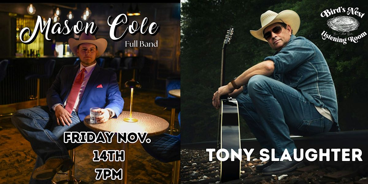 Mason Cole (full band) with Tony Slaughter at Bird's Nest - Dunn, 14 November | Event in Dunn | AllEvents