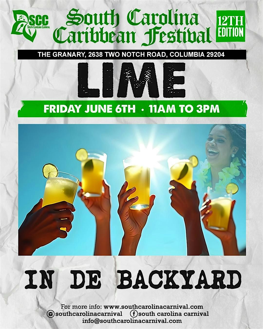 LIME - In De Backyard, 6 June | Event in Columbia | AllEvents
