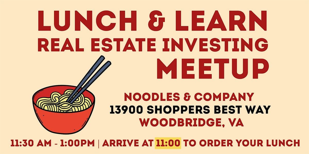LUNCH & LEARN - Real Estate Investing, 14 August | Event in Woodbridge | AllEvents