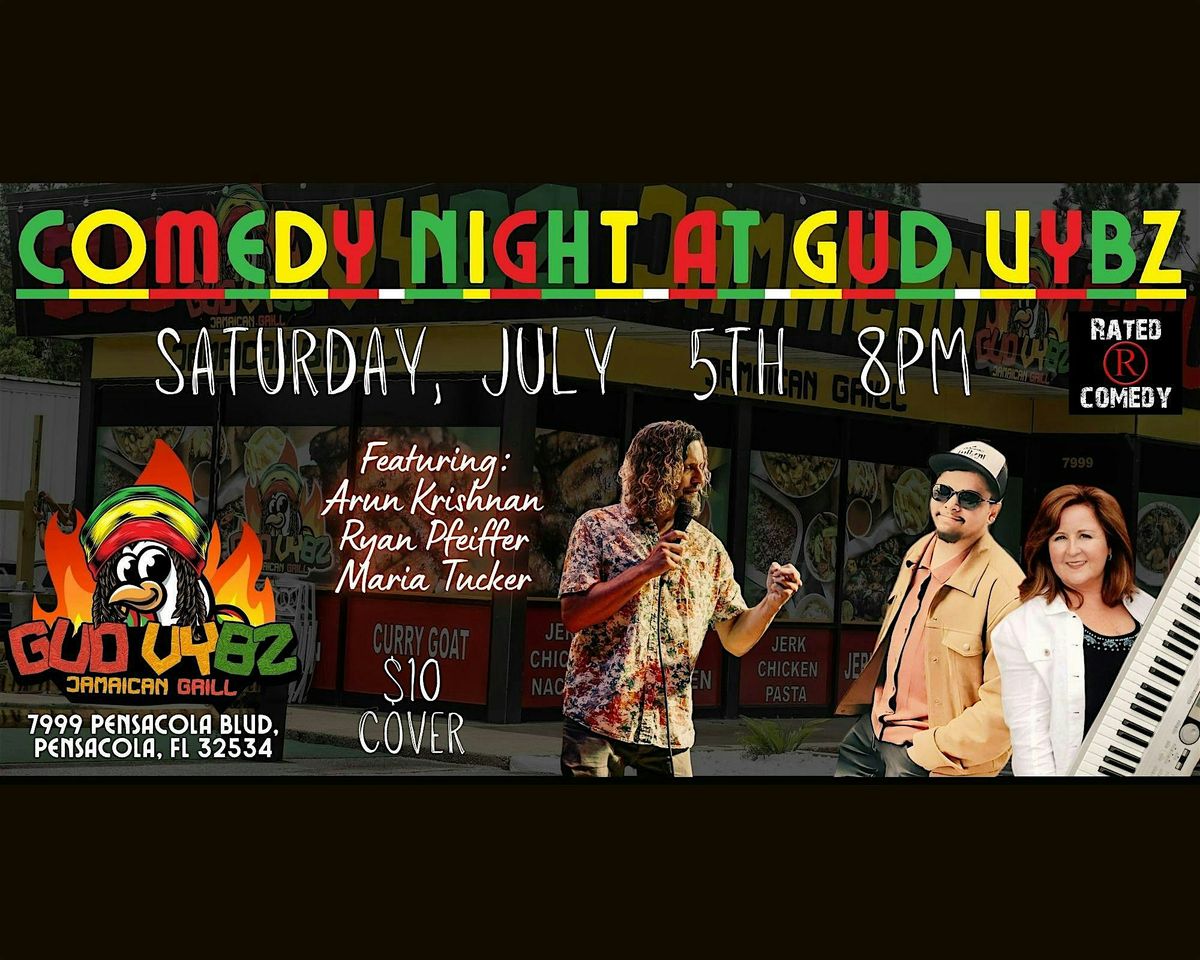 Gud Vybz Stand-Up Comedy Show In Pensacola Hosted By Ryan Pfeiffer, 5 July | Event in Pensacola | AllEvents