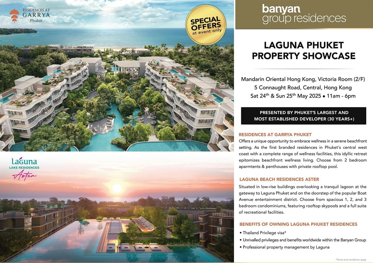 Don't Miss Laguna Phuket Exclusive Showcase at Mandarin Oriental, Hong Kong | Event in Hong Kong | AllEvents