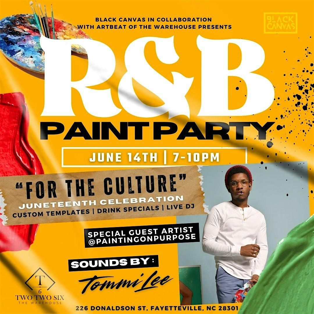 R&B PAINT PARTY - JUNETEENTH CELEBRATION, 14 June | Event in Fayetteville | AllEvents
