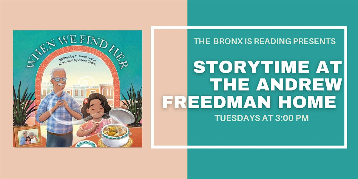 Storytime with M. García Peña Featuring: When We Find Her, 18 November | Event in Bronx | AllEvents