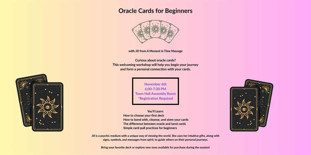 Oracle Cards for Beginners, 6 November | Event in Beacon Falls | AllEvents