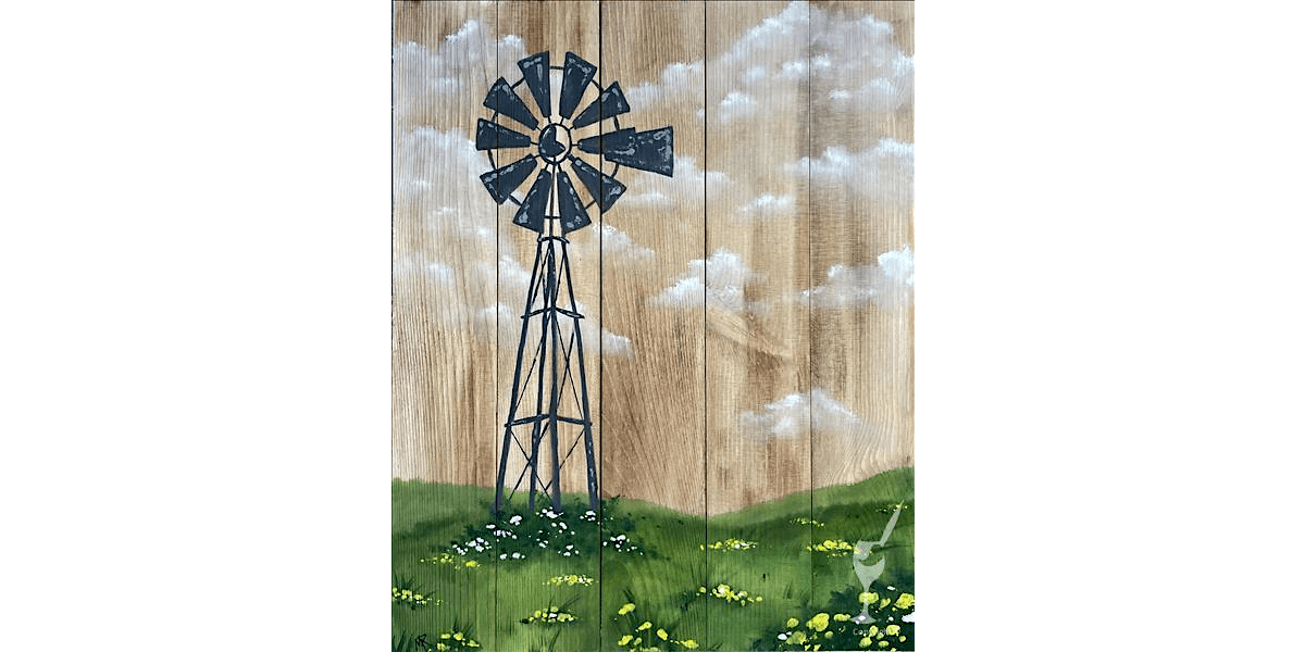The Vast, Rustic Rolling Green Meadows - Paint and Sip in Houston | Classpop!™, 31 August | Event in Houston