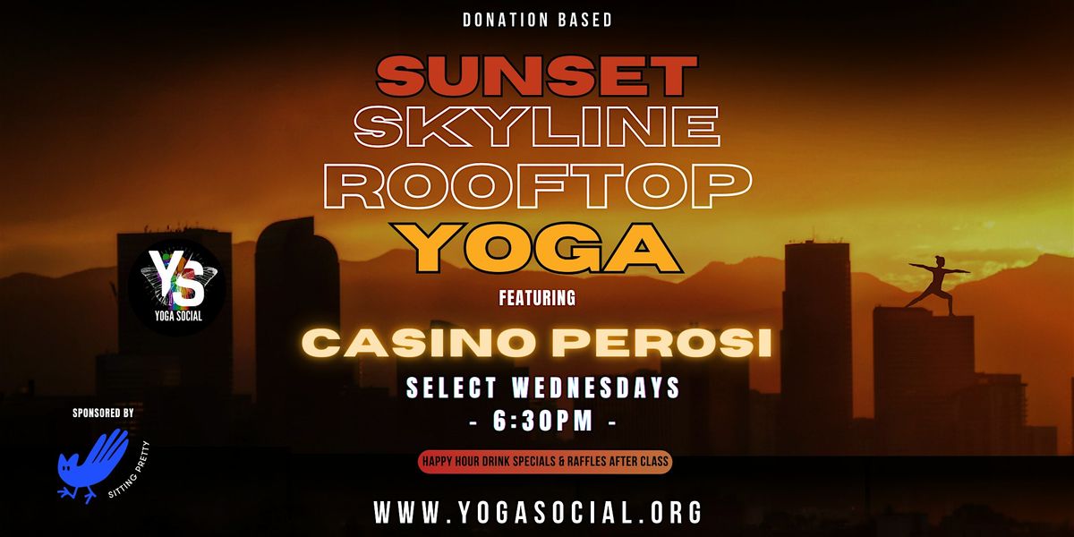 Sunset Skyline Rooftop Yoga with live music by Casino Perosi, 1 October | Event in Denver | AllEvents