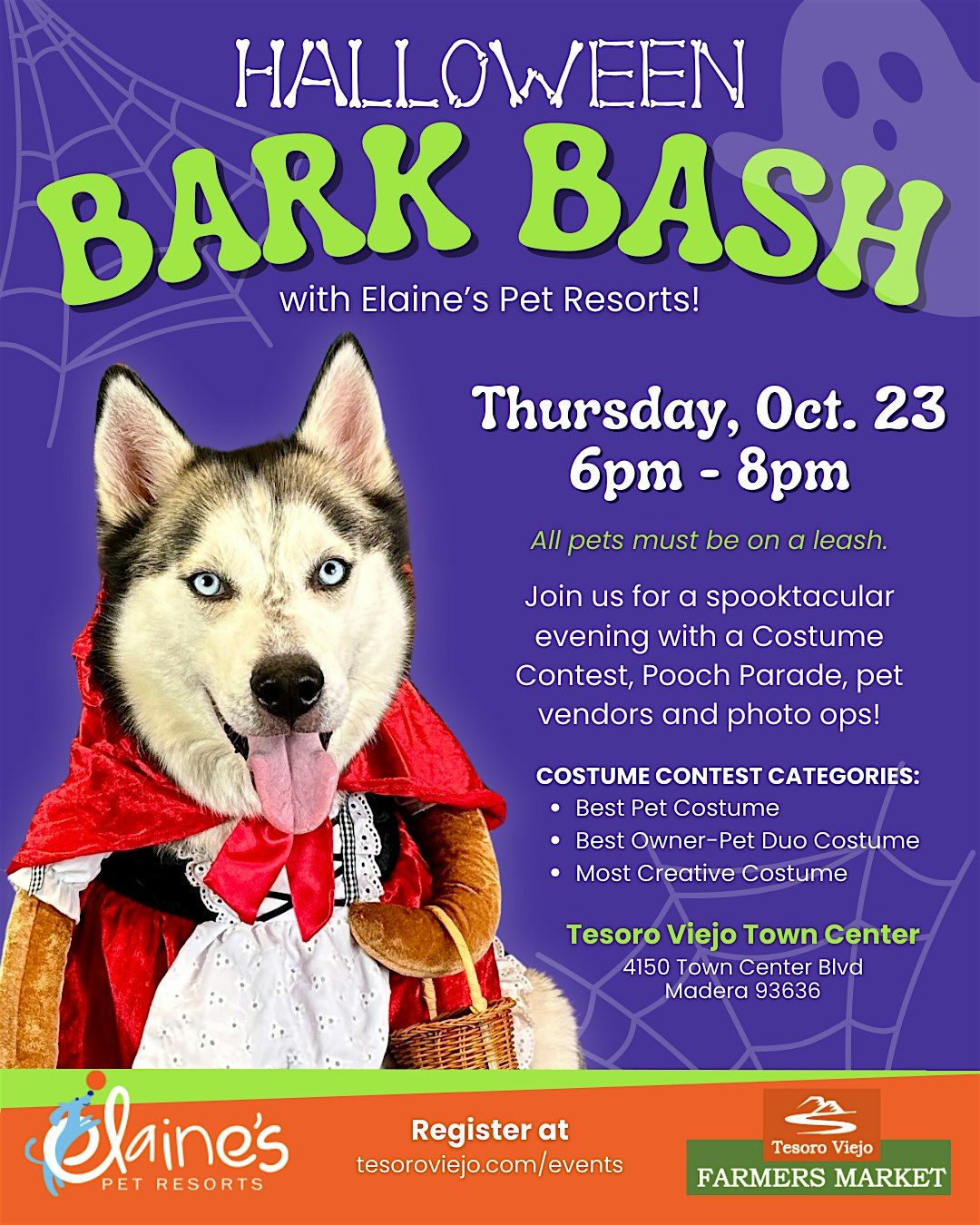 Halloween Bark Bash, 23 October | Event in Madera | AllEvents