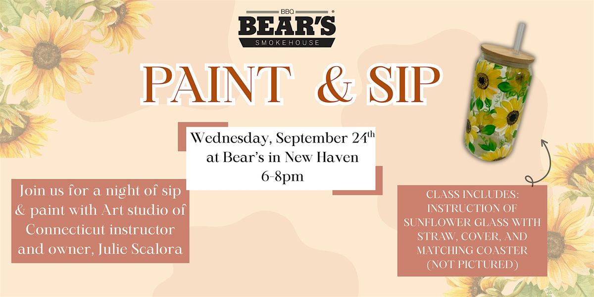 Sip & Paint at Bear's New Haven, 24 September | Event in New Haven | AllEvents