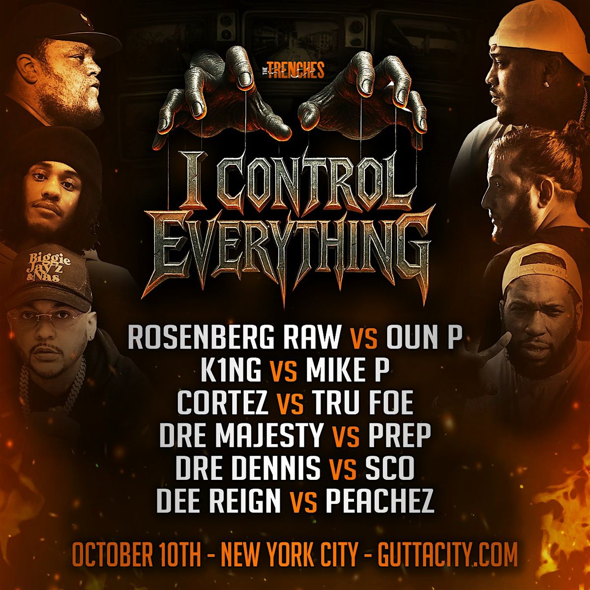 The Trenches Presents "I Control Everything", 12 October | Event in Queens | AllEvents