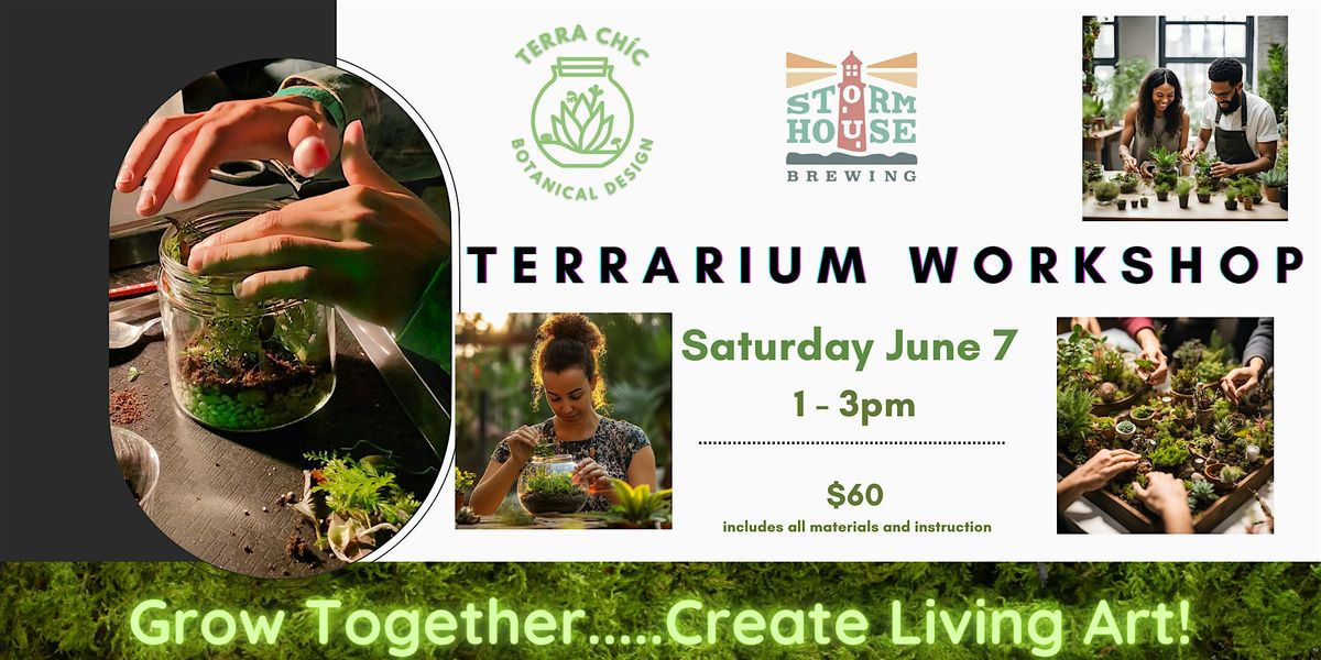 Terrarium Workshop at Stormhouse Brewing - Plant and Sip, 7 June | Event in North Palm Beach | AllEvents