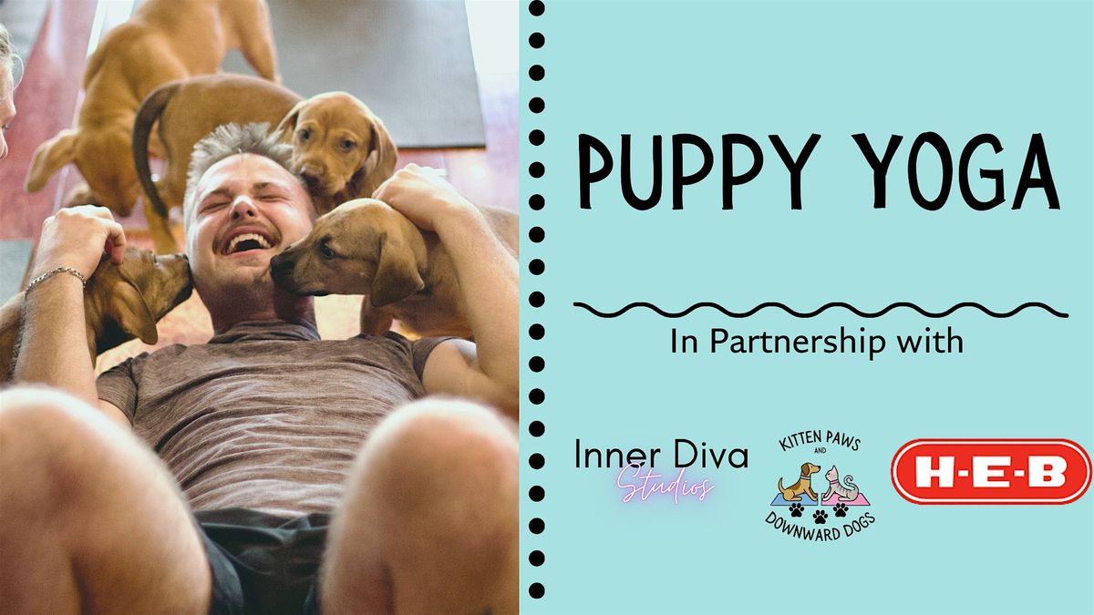 Puppy Yoga at H-E-B South Congress, 3 May | Event in Austin | AllEvents