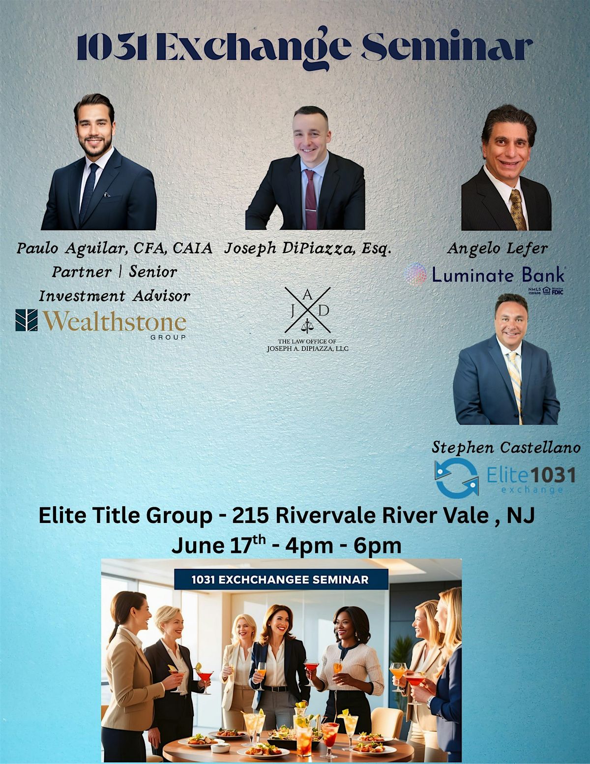 Elite 1031 Exchange Seminar, 17 June | Event in River Vale | AllEvents