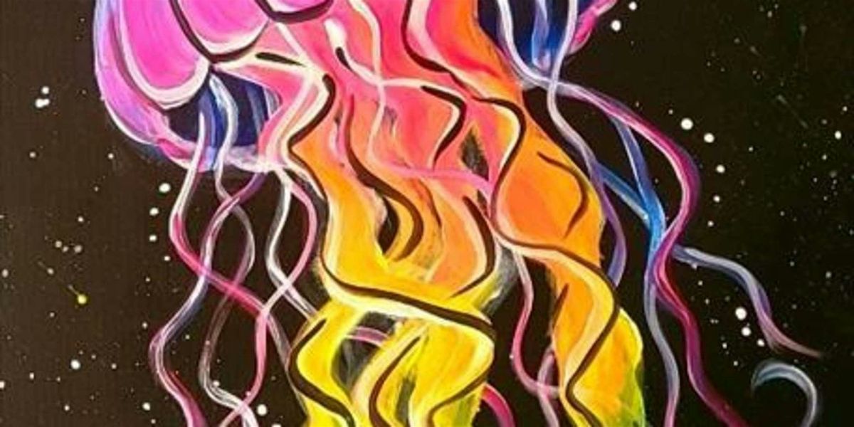 Magical Bioluminescent Jellyfish - Paint and Sip by Classpop!™ | Event in Pasadena | AllEvents